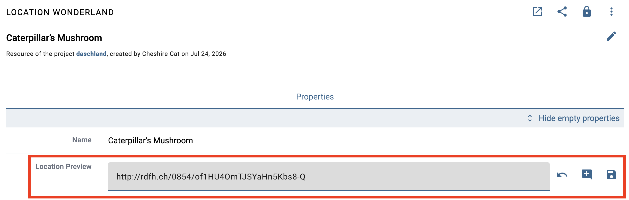 Paste the annotation's internal link into the Annotation preview property.