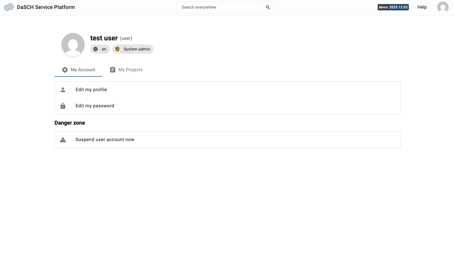 Get access to the user account where the user can reset its password and deactivate its own account